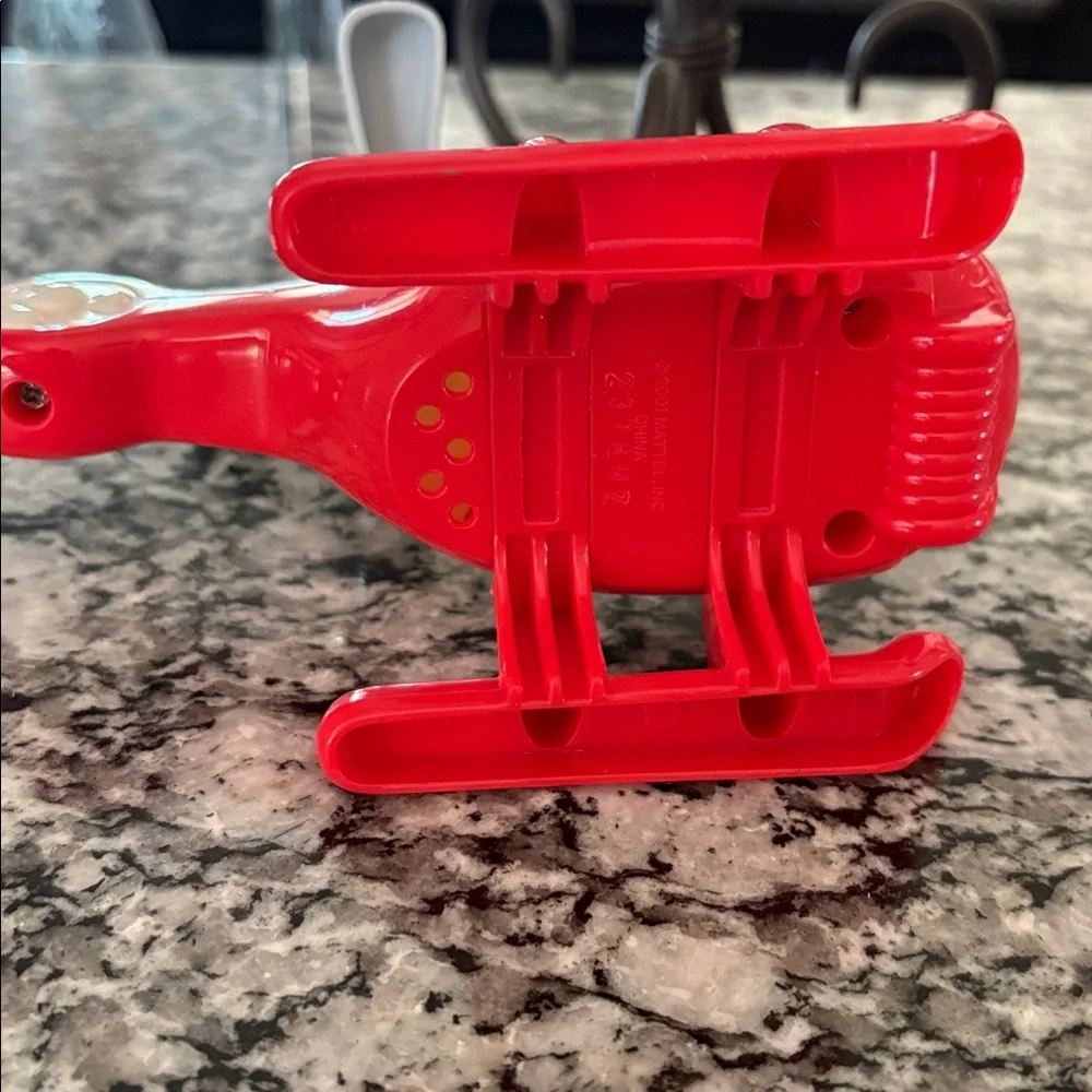 Vintage 2001 Fisher Price Little People Helicopter Red and White 94